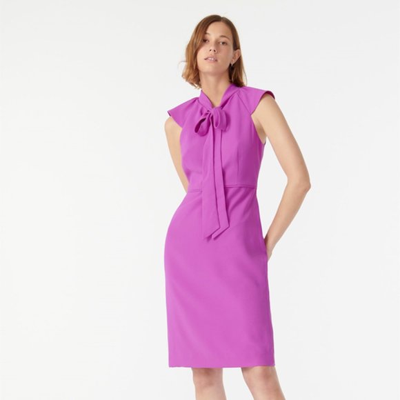 J. Crew Dresses & Skirts - J Crew Tie-Neck Sheath Dress, 6 NWT